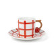 Coffee Cup and Saucer Set - 6 Pcs